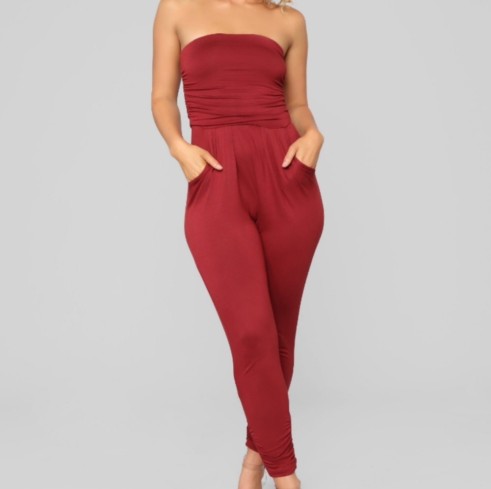 Fashion Nova Isabelle Tube Jumpsuit